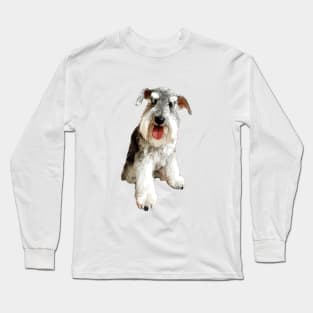 Mini Schnauzer Super Cute Dog! Long Sleeve T-Shirt